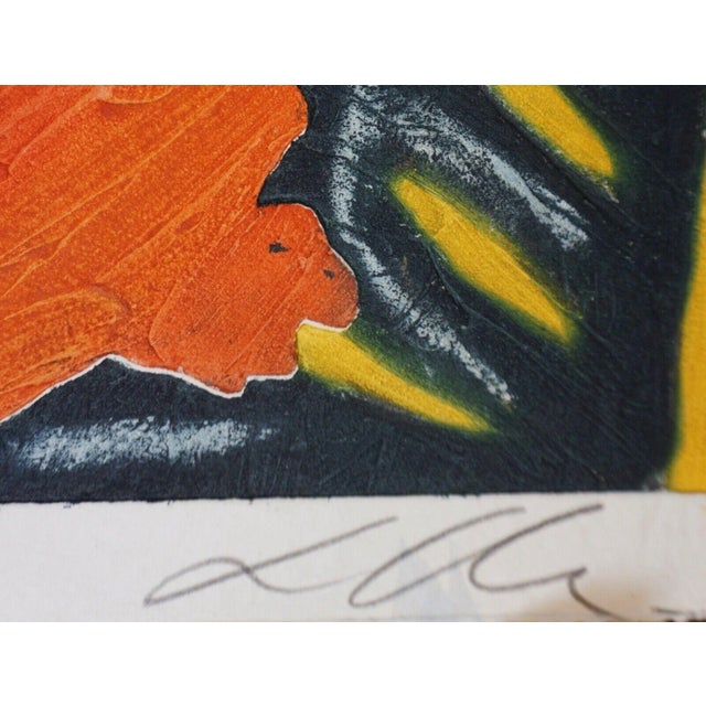 Contemporary 1990s Sandro Chia Untitled #2 Carborundum Etching Handmade Paper Hand Signed and Numbered Art For Sale - Image 3 of 3