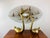 Mid-Century Modern Vintage 1970s Pair of Large Brass Swan Figures / Statues For Sale - Image 3 of 7