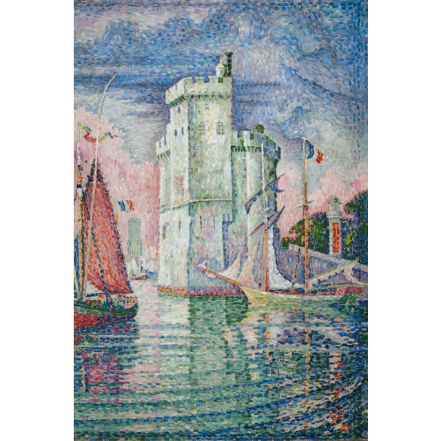 Not Yet Made - Made To Order Vintage French Coastal Art Print – La Rochelle Sailboats by Paul Signac, 48" X 36" For Sale - Image 5 of 6
