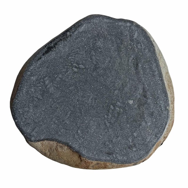 Natural stacked river rock side table or stool. Level polished top area for placing objects or for sitting. Great...