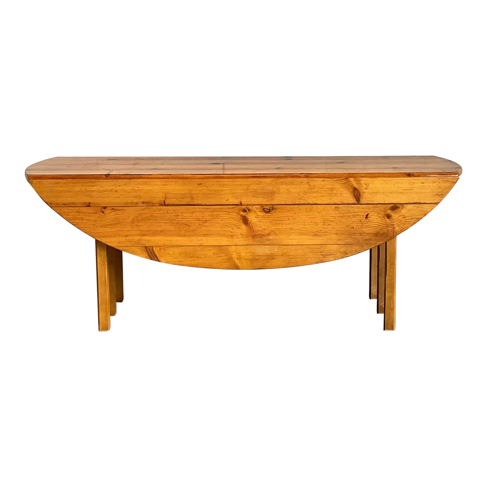 Vintage Boho Baker Milling Road Drop Leaf Table | Chairish