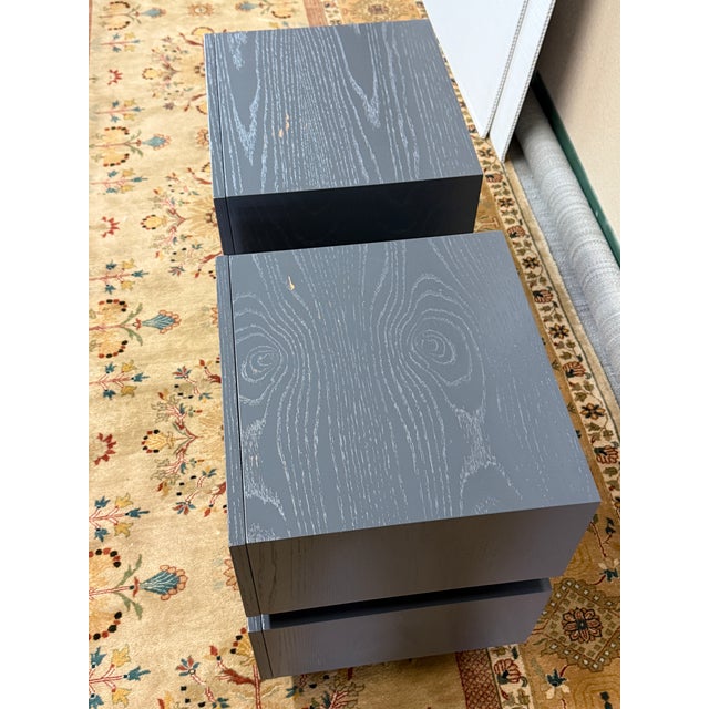 Wood Lawson-Fenning Stacked Box Nightstands, Pair For Sale - Image 7 of 12