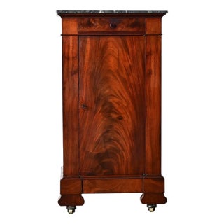 French 19th Century Louis Philippe Mahogany Bedside Table For Sale