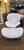 Mid-Century Modern Vintage Ligne Roset White Leather Lounge Chair and Ottoman For Sale - Image 3 of 9