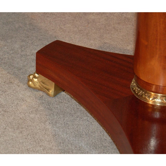 1940s Pedestal Table with Claw Feet, 1940s For Sale - Image 5 of 12