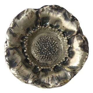 Italian Sterling Silver Flower Bowls, Organic Form, Buccellati Style, Set of 5 For Sale