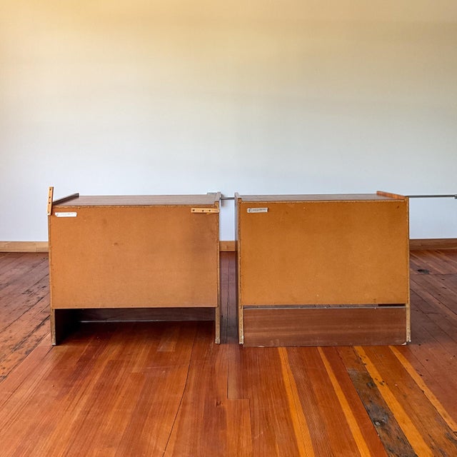 Brown 1960s Sannemans Møbelfabrik Stacking Dresser Drawers, 2 Pieces For Sale - Image 8 of 14
