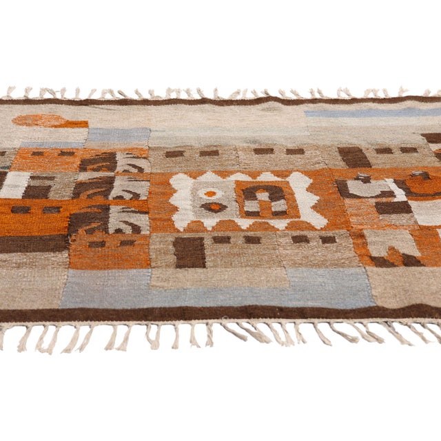 Mid-Century Modern Vintage Peruvian Tapestry Rug, 05'06 X 03'04 For Sale - Image 3 of 10