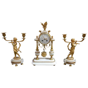 19th Century French Clockset