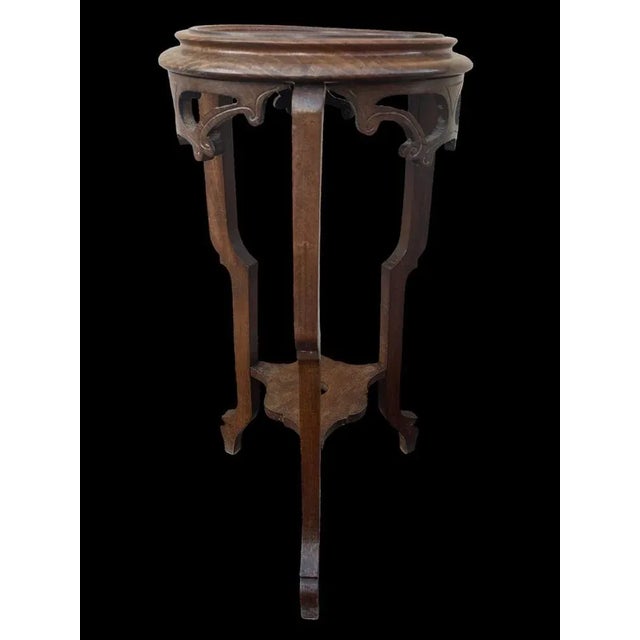 Walnut Pedestal Table, 1890s For Sale - Image 4 of 9