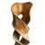 Contemporary Twisting Mahogany Wood Sculpture on Stand For Sale - Image 3 of 6