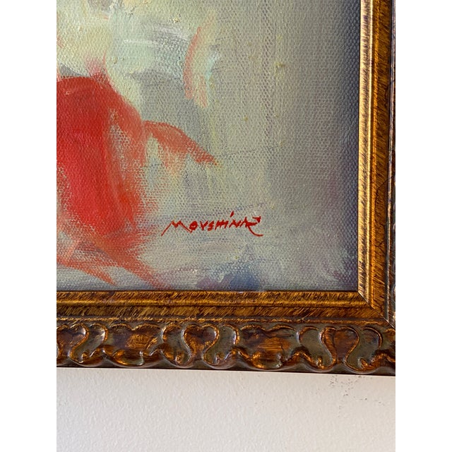 A Bailaora a Female Flamenco Dancer Original Oil Portrait by Marina Movshina For Sale - Image 4 of 4
