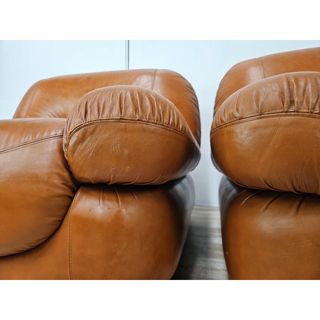 Armchairs attributed to Sapporo by Mario Marenco for Mobil Girgi, 1970, Set of 2 For Sale - Image 12 of 18