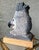 Circa 1991 Stylistic Hand Carved Wooden "Golden Eagle Head" Bust - Santa Fe, New Mexico For Sale - Image 4 of 18
