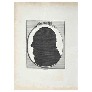 Thomas Holloway, Silhouettes, Original Etching, 1810 For Sale