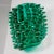 1990s Large Green Murano Glass Wall Lamps with Spikes and Gold Finish Frames, 1990s, Set of 2 For Sale - Image 5 of 12