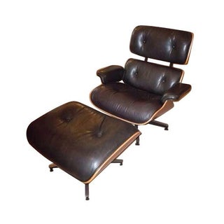 Eames Herman Miller Lounge Chair & Ottoman For Sale