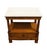 Contemporary Baker / Milling Road Solid Cherry Early American Contemporary 27" Accent End Table W. White Granite Top 13-676-8 For Sale - Image 3 of 14