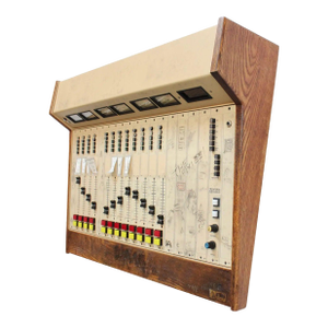 Decorative Folk Art Arrakis Stereo 12 Channel Broadcast Audio Console