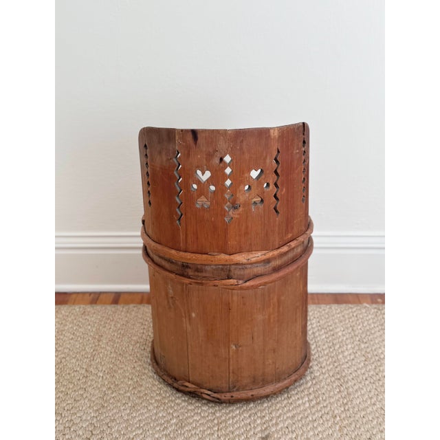 Cinnamon Early 19th C Swedish Kubbstol Chair, in Alpine Pine For Sale - Image 8 of 9