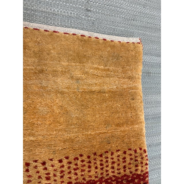 3ft 1in × 4ft 8in Persian Gabbah Striped Area Rug For Sale - Image 12 of 12