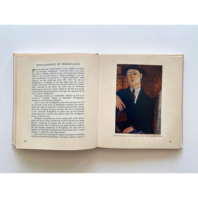 Amedeo Modigliani Vintage 1958 First Edition Lithograph Print Mid Century Modernist Hardcover Art Book For Sale - Image 10 of 18