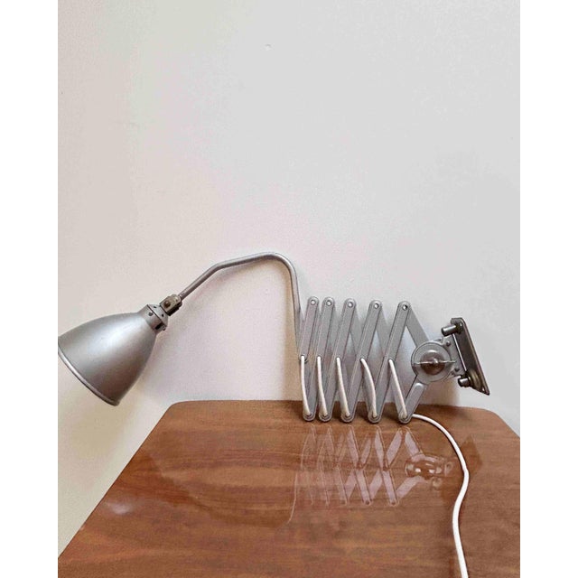 Industrial Scissor Lamp from AGI, Belgium, 1920 For Sale - Image 3 of 10