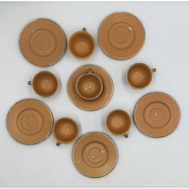 Mexican 1980s Emilia Castillo Taxco Plata Mexico Butterfly Cup and Saucer Set of 6 For Sale - Image 3 of 18