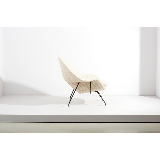 Metal Set of Womb Chairs and Ottoman by Eero Saarinen for Knoll, Usa, 1960s For Sale - Image 7 of 18