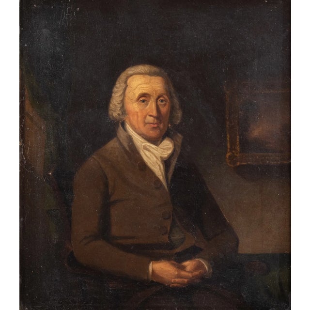 Store Item: Original 18th Century Portrait of a English Gentleman, oil on canvas by John Hoppner Description: Portrait of...