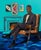 Within the Blue Room, 21st Century, Figurative Realism, by Emmanuel Akolo (2026), Acrylic on Canvas For Sale