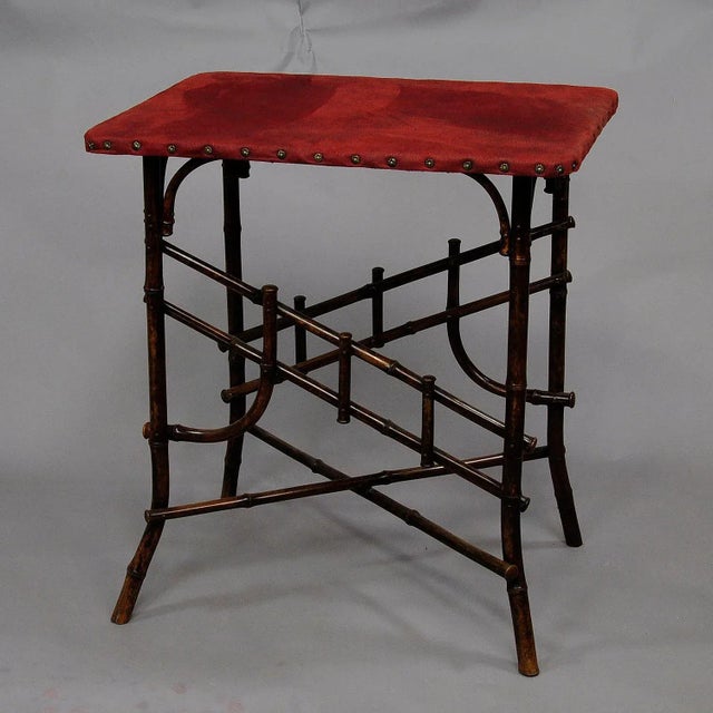 Asian Inspired Set of Bamboo Furniture, 1930s, Set of 3 For Sale - Image 4 of 13