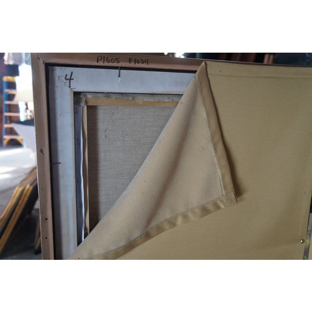 Summer Rain After Saikai Hoitsu Contemporary School Oil Painting Folding Screen For Sale - Image 15 of 18