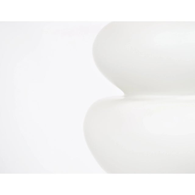 Metal Danish Modern Glass Snowball Pendant Lamps by Bent Karlby for Lyfa, 1940s, Set of 2 For Sale - Image 7 of 10