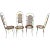Set of Four Gilt Metal Dining Chairs For Sale