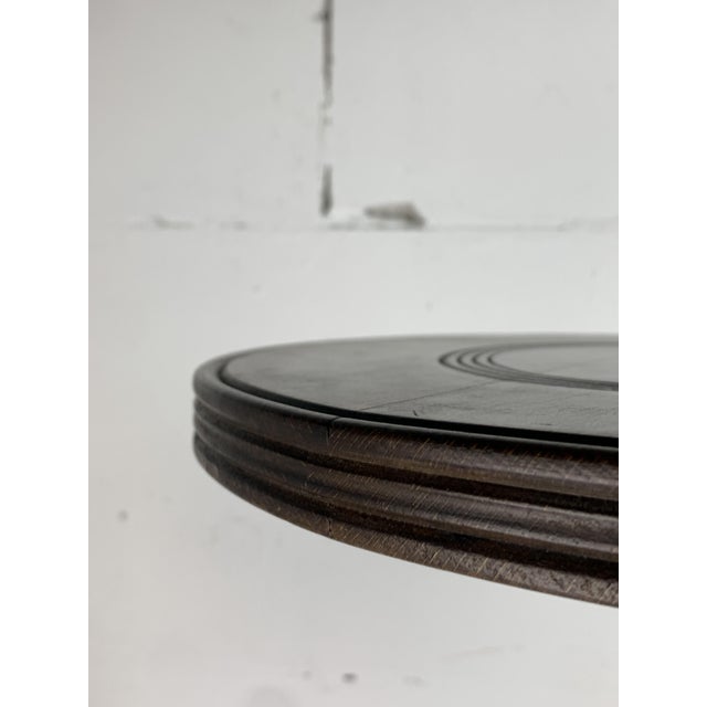 1950s Mid-Century Brutalist French Wood Turned Winepress Side Table in the style of Charles Dudouyt, 1950s For Sale - Image 5 of 13