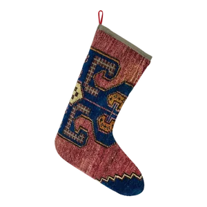 Turkish Kilim Rug Christmas Stocking