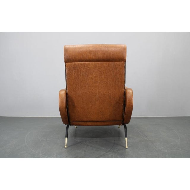 Reclining Lady Lounge Chair in Leatherette attributed to Marco Zanuso, Italy, 1960s For Sale - Image 14 of 16