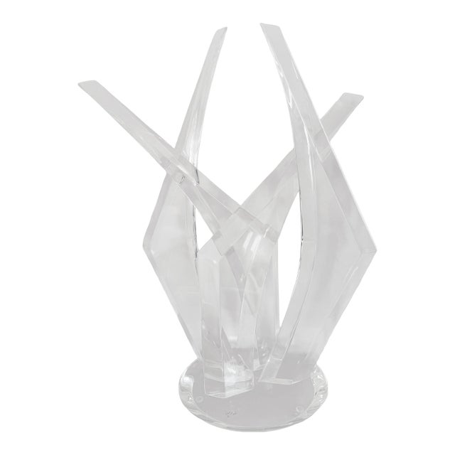 1970's Acrylic Sculpture by Hivo Van Teal For Sale