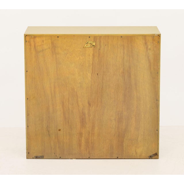 Wood Martin Feinman for Multiplex Modern Mustard Painted Wood Bookshelf For Sale - Image 7 of 8