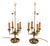 Large French Bouillotte Table Lamps in Brass, 1960s, Set of 2 For Sale