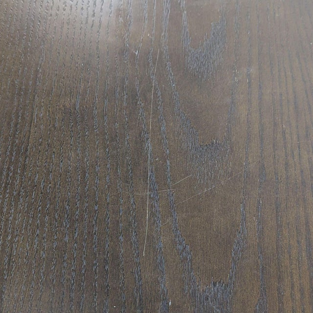 Wood West Elm Tripod Dining Table in Walnut For Sale - Image 7 of 8