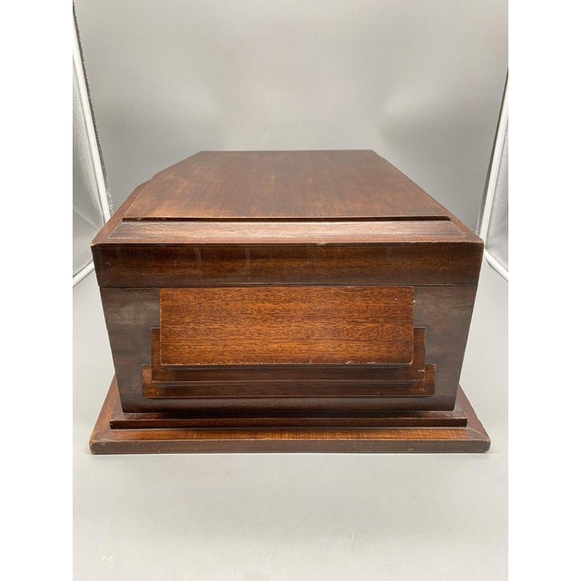 Art Deco Cutlery Box in Mahogany For Sale - Image 13 of 17