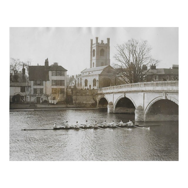 1928 Cambridge Crew on the Thames Photograph For Sale