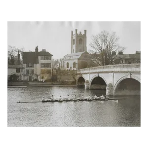 1928 Cambridge Crew on the Thames Photograph