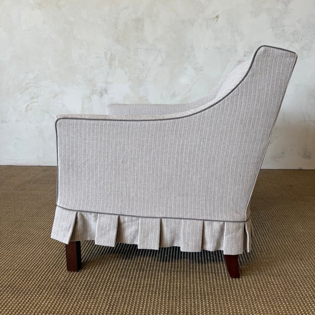 Anette Slip Cover Club Chair For Sale - Image 4 of 7
