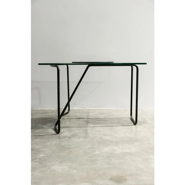 Post-Modern Metal and Glass Coffee Table, Italy, 1980s For Sale - Image 9 of 10