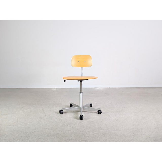 Postmodern Kevi Design Office Chair in Wood by Jørgen Rasmussen for Fritz Hansen For Sale - Image 3 of 13