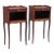 1950s Set of Two French Louis XV Style Side Tables Nightstands. For Sale