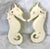 Vintage Pair of MCM Ceramic Sea Horse Wall Scones For Sale In Palm Springs - Image 6 of 7